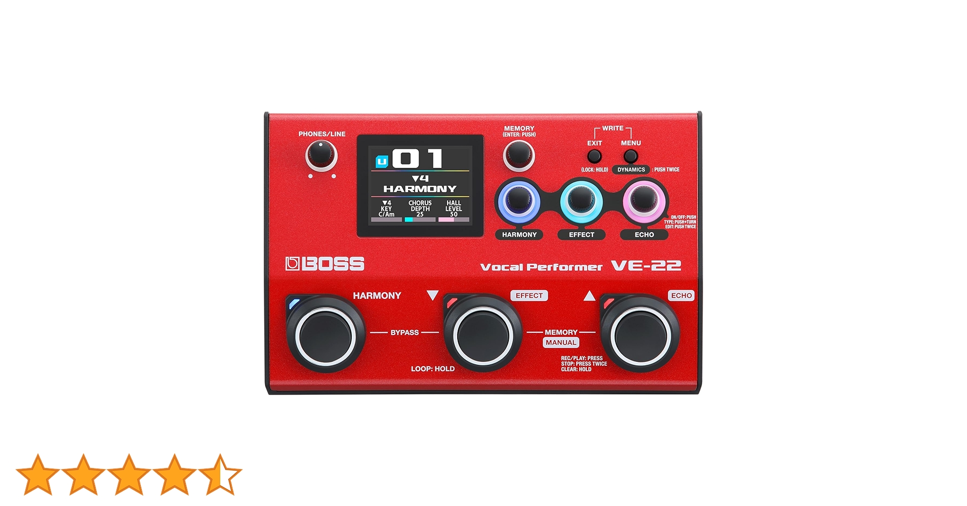 Amazon.co.jp: BOSS ボス VE-22 Vocal Performer ボーカルエフェクター